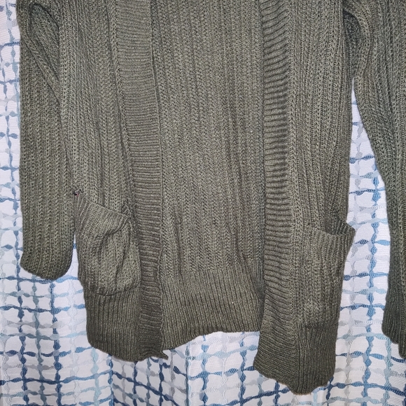 Olive green Cardigan by Love Change xl - Picture 3 of 3
